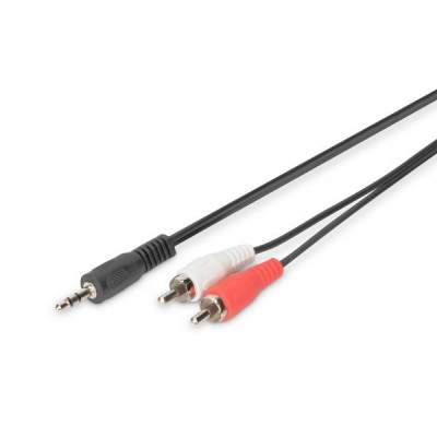 CAVO STEREO 1 CONN 3.5MM / 2 CONN RCA 2 MT (LP243) (Digitus)