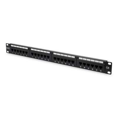 PANNELLO PATCH 24 PORTE RJ45 1U UTP CAT. 6(DN91624U) (Digitus)