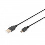CAVO USB 2.0 A-MINI B M-M NERO (AK300130018S) (Digitus)
