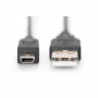 CAVO USB 2.0 A-MINI B M-M NERO (AK300130018S) (Digitus)