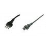 CAVO ALIMENTATORE TRIPOLARE SPINA ITA 10A 1MT (LKC510) (Digitus)