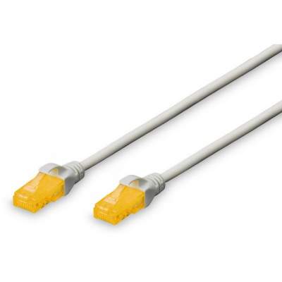 CAVO DI RETE DRITTO NON SCHERMATO CAT.6A UTP LSZH 0.5 MT GRIGIO (DK1613A005) (Digitus)