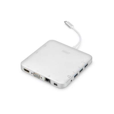 DOCKING STATION MULTIPORTA UNIVERSALE USB-C CON 11 PORTE - TYPE-C (DA-70863) (Digitus)