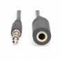 CAVO STEREO 3.5MM PROLUNGA PER CUFFIE M/F 3 MT (AK510200030 (Digitus)