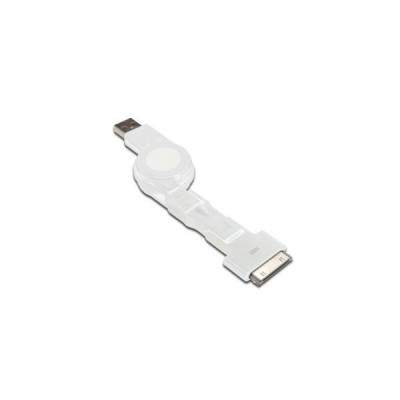 CAVO DOCK 3 IN 1 RETRAIBILE USB 2.0 + CONNETTORI 30PIN MICRO USB E MINI USB (Digitus)