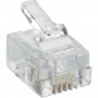 Connettore Plug Telefonico Rj11 6P4C (Conf. 50Pz) (Cv-Lan-054)