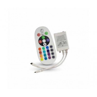 Controller Infrarosso Ir Vt-2472 Per Striscia Led Strip Rgb Con Telecomando 24 Tasti (3625)