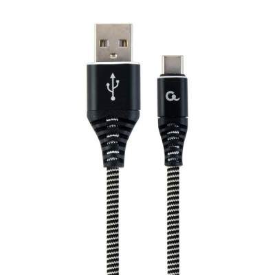 CAVO DATI E RICARICA CC-USB2B-AMCM-1M-BW USB TYPE-C 1M NERO/BIANCO (Gembird)
