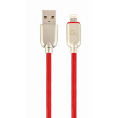 CAVO CARICA E DATI USB-A 2.0 8-PIN LIGHTNING 2MT ROSSO (CC-USB2R-AMLM-2M-R) (Gembird)