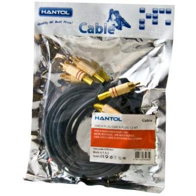 CAVO RCA 3 PLUG 3XRCA/3XRCA 1.5 MT (CCRCA01) (Hantol)