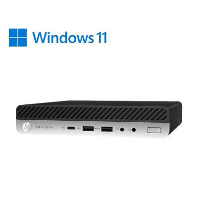 PC HP 400-600 G4 MINI PC INTEL CORE I3-8X00T 16GB 240GB SSD WINDOWS 11 PRO - RICONDIZIONATO - GAR. 12 MESI (Hp-rinovo)