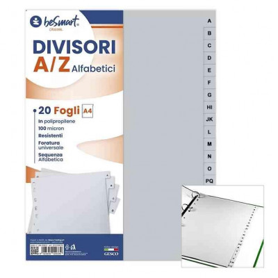 Divisori A/Z Alfabetici 20 Tasti (01310076)