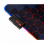 itek E1 Tappetino per mouse per gioco da computer Nero, Rosso
