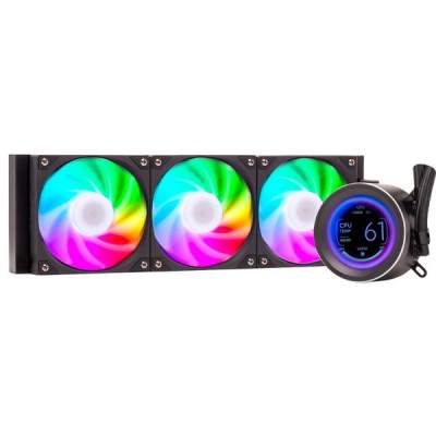 itek ARCTIC SPHERE LCD 360 Processore Kit di raffreddamento a liquido 12 cm Nero 1 pz