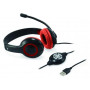 Cuffie Microfono Cchatstaru2R Stereo Usb Rosso