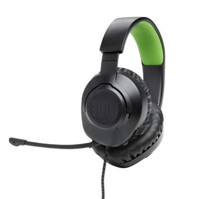 CUFFIA GAMING CON MICROFONO QUANTUM 100X (JBLQ100XBLKGRN) (Jbl)