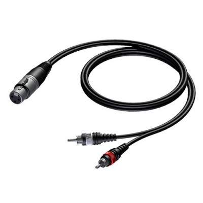 CAVO AUDIO XLR FEMMINA / 2XRCA MASCHIO - 1.5MT (Karma)