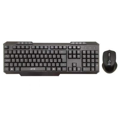 KIT TASTIERA E MOUSE KM-1105W WIRELESS NERA (Ktx)
