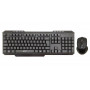 KIT TASTIERA E MOUSE KM-1105W WIRELESS NERA (Ktx)