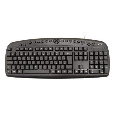 TASTIERA KB-3105U USB MULTIMEDIALE NERA (Ktx)