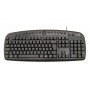 TASTIERA KB-3105U USB MULTIMEDIALE NERA (Ktx)