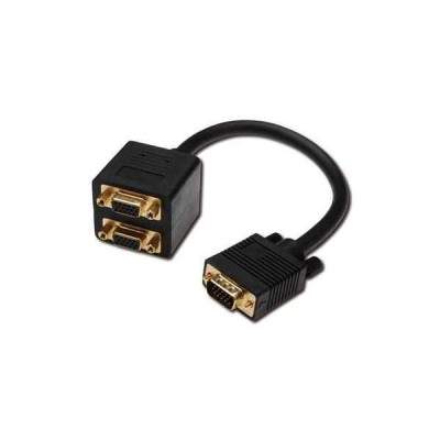 CAVO SPLITTER VGA 1 CON MASCHIO E 2 FEMMINA VGA (LKADAT06) (Link)