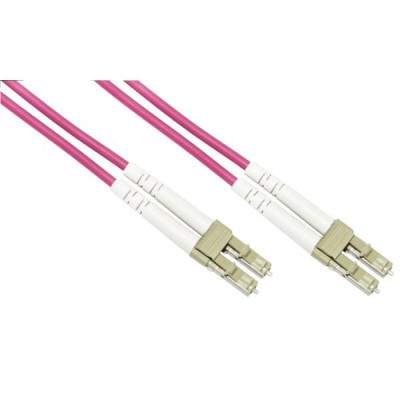 CONFEZIONE 10 CAVO FIBRA OTTICA LC A LC MULTIMODE DUPLEX OM4 GUAINA 2 MM 50/125 MT.1 (LKLCLC4501E) (Link)