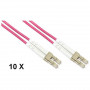 CONFEZIONE 10 CAVI FIBRA OTTICA LC A LC MULTIMODE DUPLEX OM4 MT.2 (LKLCLC4502E) (Link)