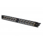 PANNELLO PATCH 24 PORTE MODULARE VUOTO PER RACK 19" BLACK (AR-PP24M) (Mach Power)