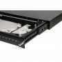 CASSETTO FIBRA OTTICA 24 PORTE PER ADATTATORI LC DUPLEX E SC SIMPLEX 1 UNITA' PER INSTALLAZIONE 19" NERO CON BINARI TELESCOPICI