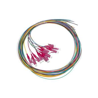SET 12 CAVI PIGTAIL FIBRA OTTICA COLORATI CONNETTORI LC OM4 SIMPLEX 2 MT (LKLC12PT4) (Link)