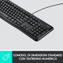 TASTIERA K120 USB BLACK (Logitech)