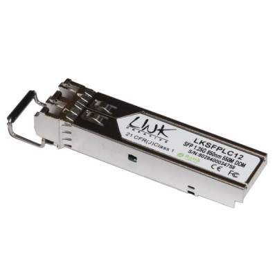 MODULO MINIGBIC (SFP) MULTIMODE LC DUPLEX 1000Base-SX, 850nm 1,25 GBPS 550 MT CON DDM (LKSFPLC12) (Link)