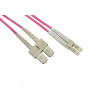 CAVO FIBRA OTTICA LC A SC MULTIMODE DUPLEX OM4 50/125 MT.2 (LKLCSC4502) (Link)