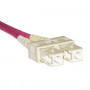 CAVO FIBRA OTTICA LC A SC MULTIMODE DUPLEX OM4 50/125 MT.2 (LKLCSC4502) (Link)