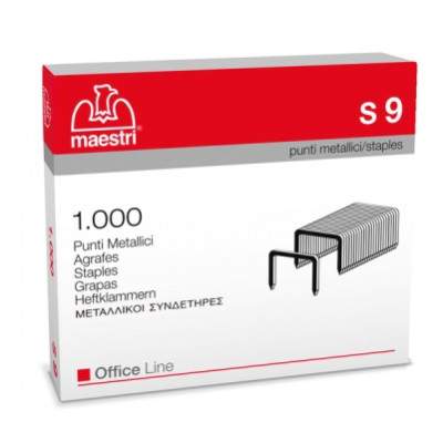 PUNTI METALLICI PASSO 23/9 CONF DA 1000 PZ (Maestri)