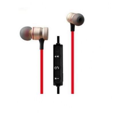 AURICOLARI CUFFIA SOUND STEREO WIRELESS SPORTS CON MICROFONO E CONTROLLI - ROSSO/BIANCO (No Brand)