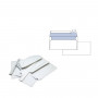 BUSTE BIANCHE 110X230MM S/FINESTRA 90GR + STRIP DA 500PZ (No Brand)