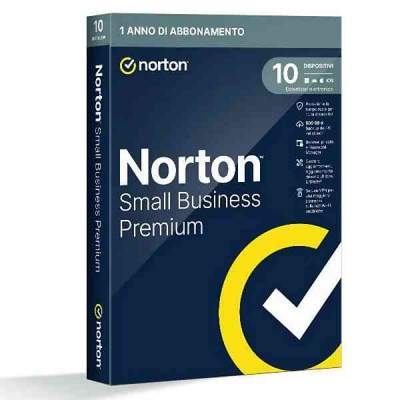SOFTWARE ANTIVIRUS SMALL BUSINESS PREMIUM BOX - 10 DISPOSITIVI 500GB (FC-21454839) (Norton)