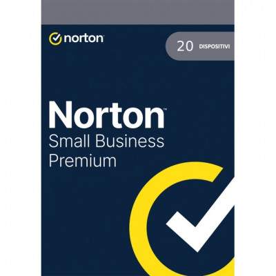 SOFTWARE ANTIVIRUS SMALL BUSINESS PREMIUM BOX - 20 DISPOSITIVI 500GB (FC-21454842) (Norton)