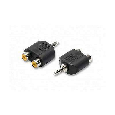ADATTATORE PRESA AUDIO JACK 3.5 A 2 RCA (2/09) (Nvs)
