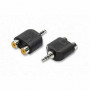ADATTATORE PRESA AUDIO JACK 3.5 A 2 RCA (2/09) (Nvs)
