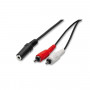 ADATTATORE CAVO AUDIO 3.5MM A 2X RCA - 2MT (2/00) (Nvs)