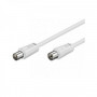 PROLUNGA CAVO ANTENNA TV 9/18W - CAVO COASSIALE 2MT IEC 9.5MM - BIANCO (Nvs)