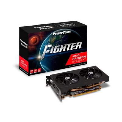 SCHEDA VIDEO RADEON RX6500 XT FIGHTER 4 GB AXRX (4GBD6-DH/OC) (Powercolor)