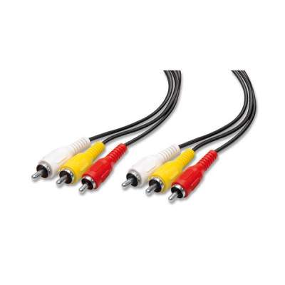 CAVO AUDIO E VIDEO 9/11 3SP RCA + 3SP RCA - 1,5MT (Nvs)