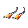 CAVO AUDIO E VIDEO 9/11 3SP RCA + 3SP RCA - 1,5MT (Nvs)