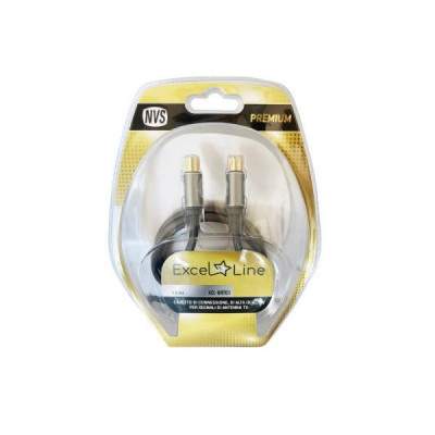 CAVO DI ANTENNA SPINA/SPINA GOLD IEC 9,5 MM - 1.5MT (XCLANT01) (Nvs)