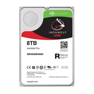 Hard Disk 8 Tb Ironwolf Sata 3 3.5" Nas (St8000Vn004) Ricondizionato