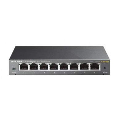 TP-Link TL-SG108E Gestito L2 Gigabit Ethernet (10/100/1000) Nero